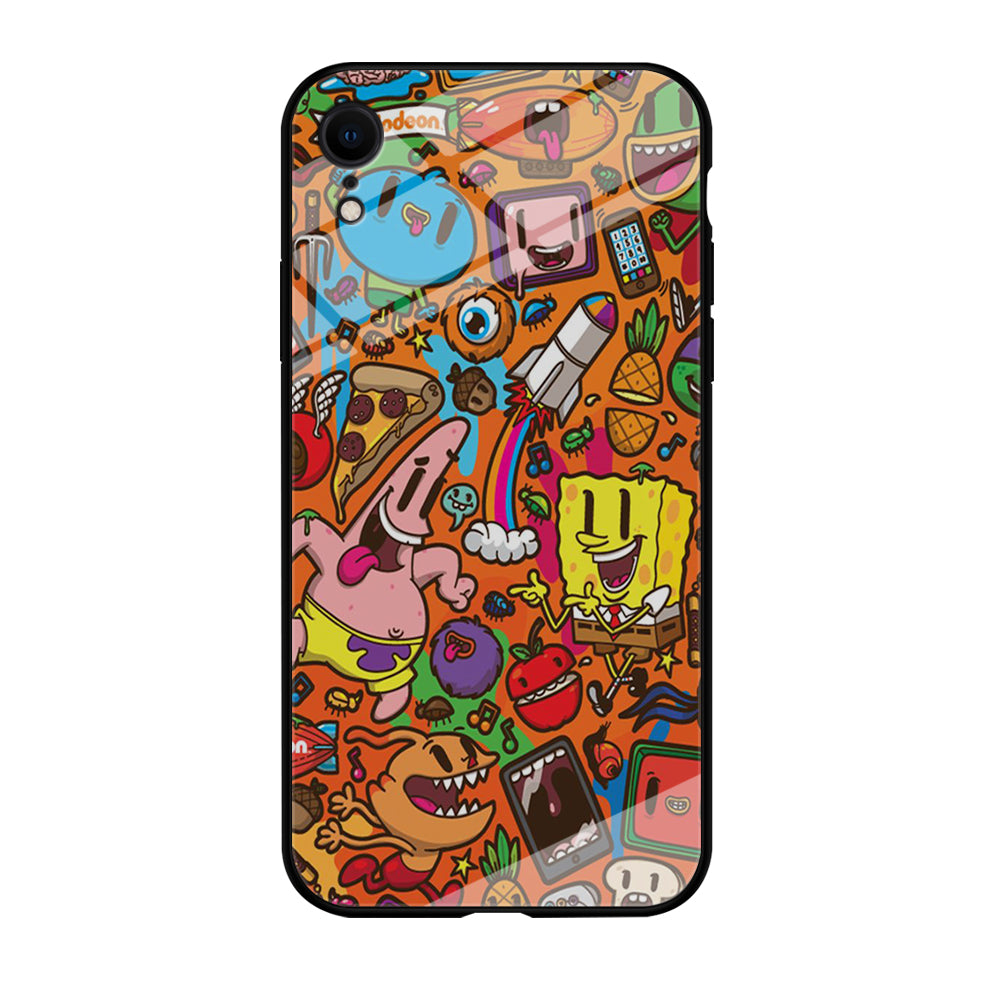 Doodle Art 005 iPhone XR Case-Phone Case-Tempered Glass Case-Altracase