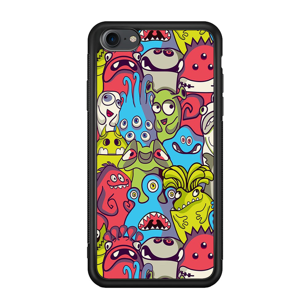 Doodle Art 006 iPhone 7 Case-Phone Case-Rubber Black (2D Case)-Altracase