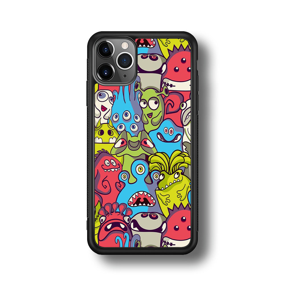 Doodle Art 006 iPhone 11 Pro Case-Phone Case-Rubber Black (2D Case)-Altracase