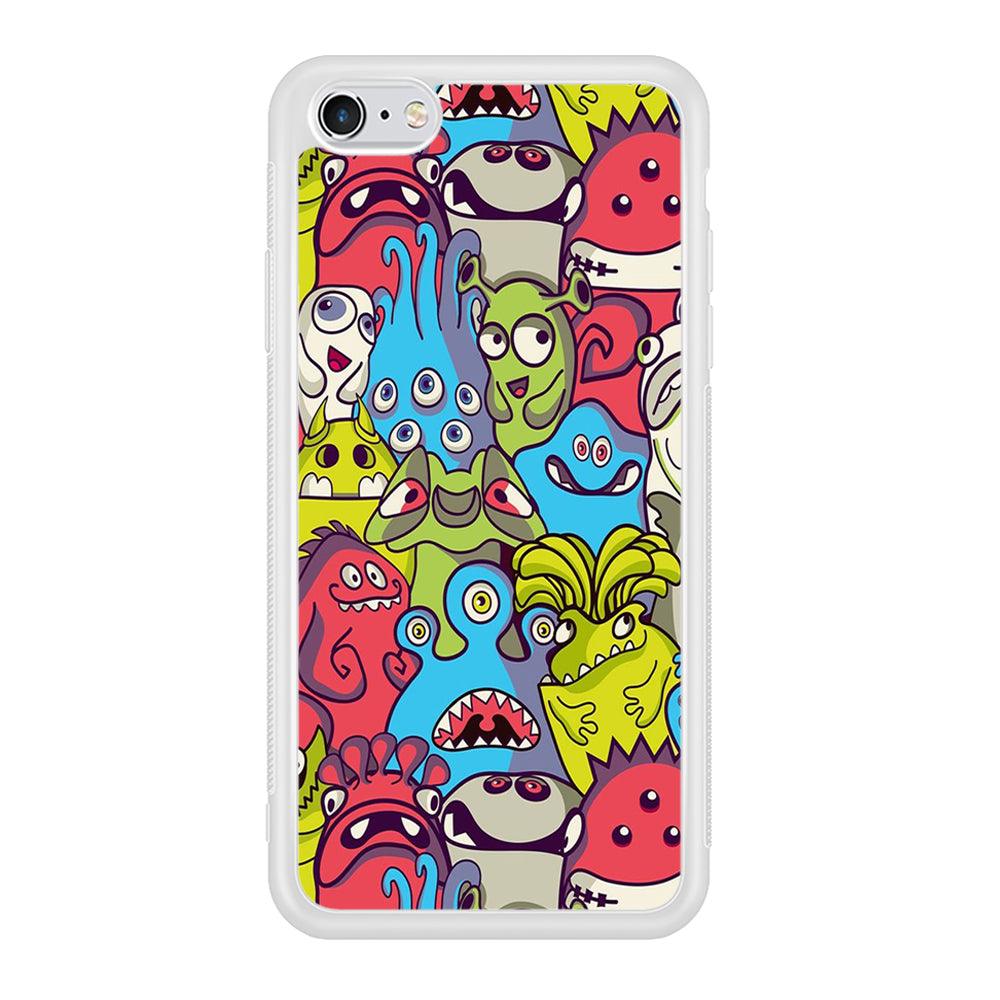 Doodle Art 006 iPhone 6 | 6s Case-Phone Case-Rubber White (2D Case)-Altracase