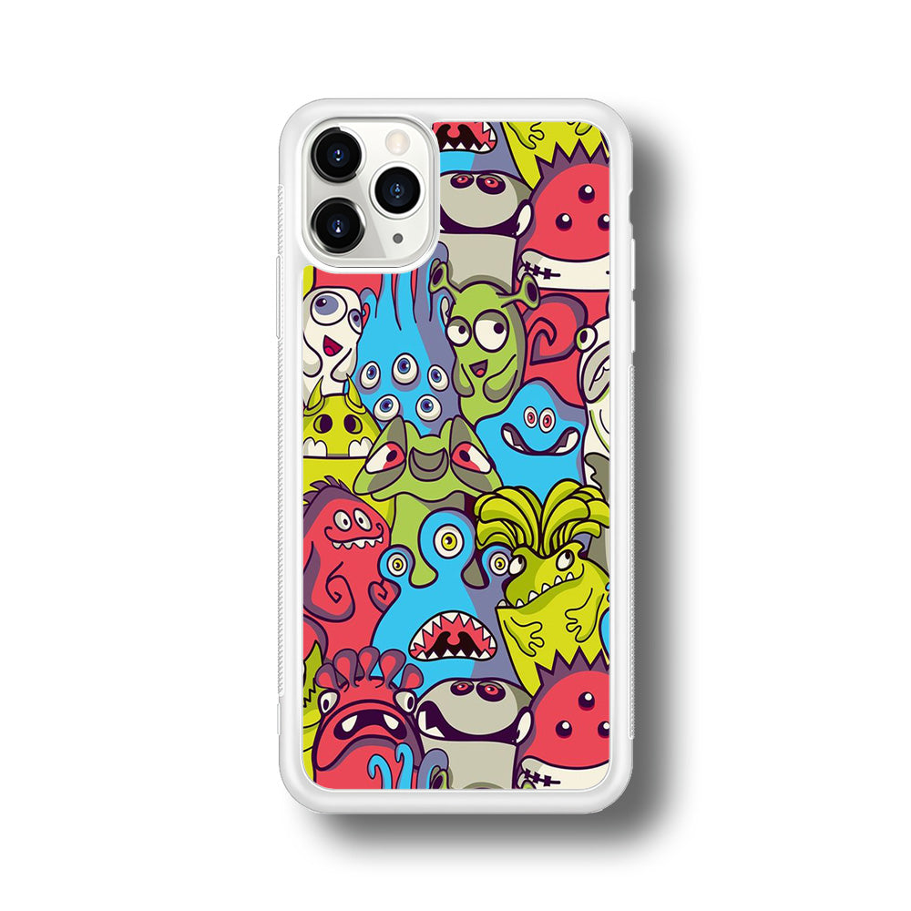 Doodle Art 006 iPhone 11 Pro Case-Phone Case-Rubber White (2D Case)-Altracase