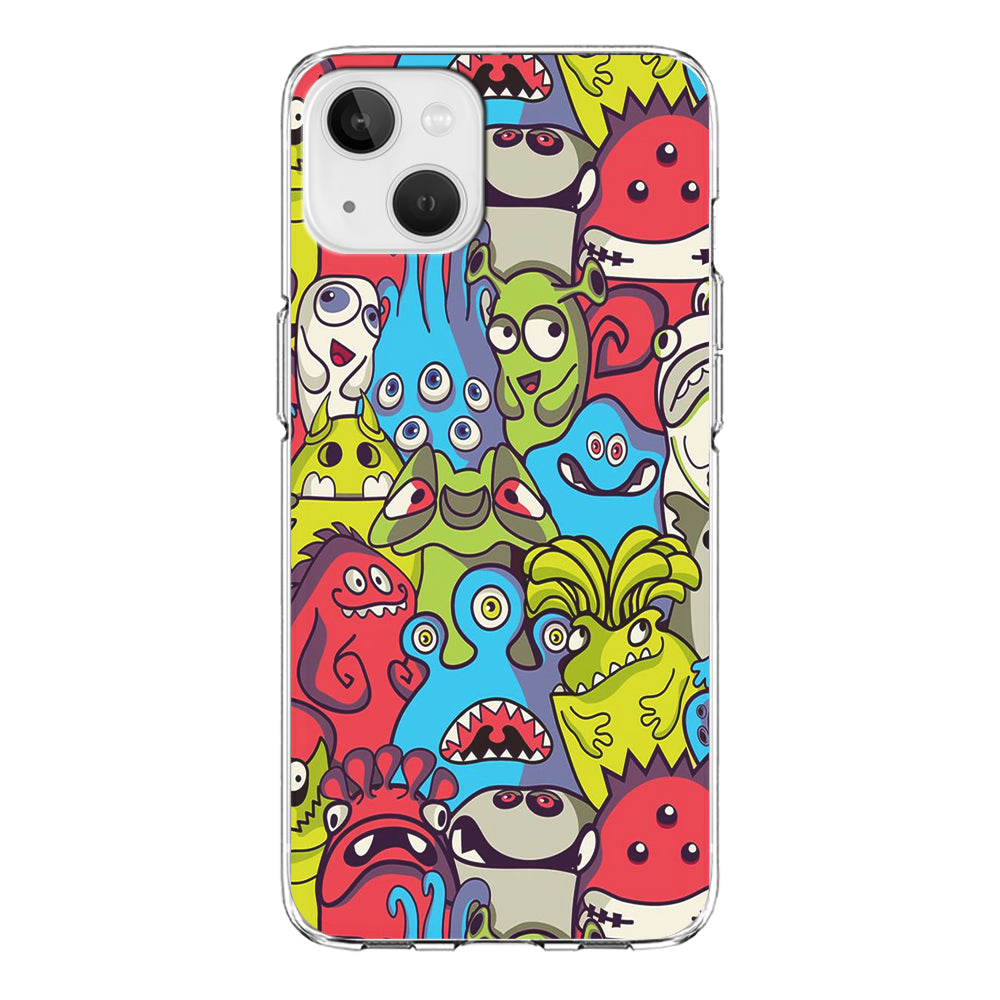 Doodle Art 006 iPhone 13 Mini Case-Phone Case-Clear Soft Case-Altracase