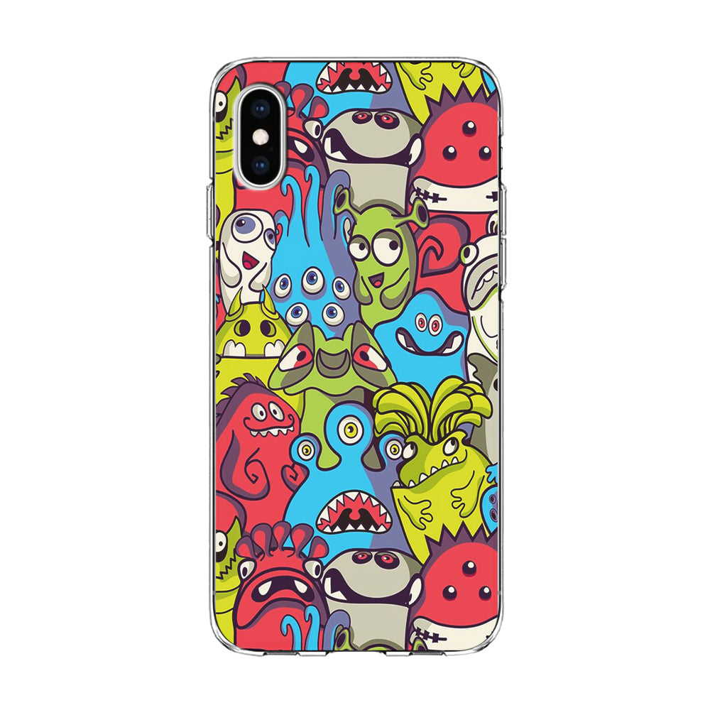 Doodle Art 006 iPhone Xs Case-Phone Case-Clear Soft Case-Altracase
