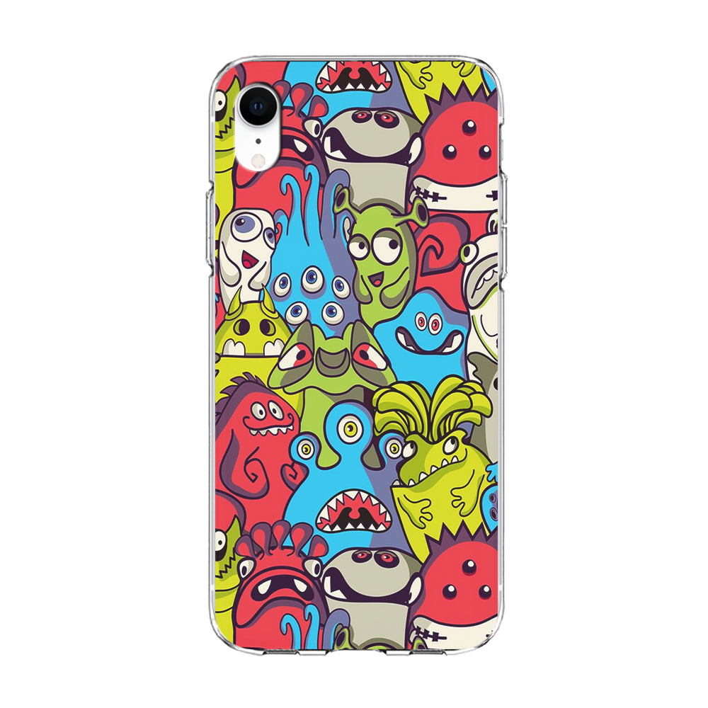 Doodle Art 006 iPhone XR Case-Phone Case-Clear Soft Case-Altracase
