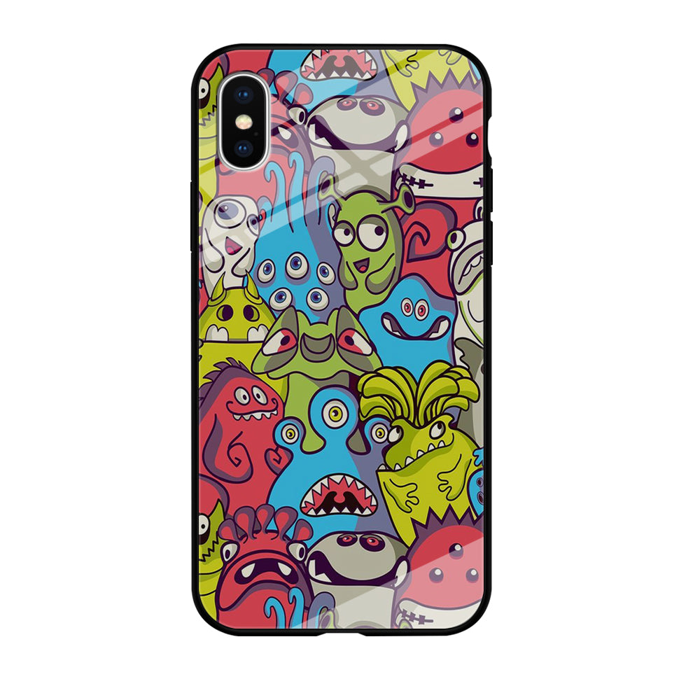 Doodle Art 006 iPhone Xs Case-Phone Case-Tempered Glass Case-Altracase