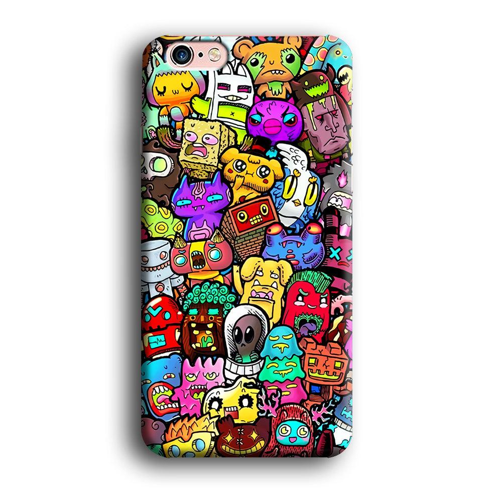 Doodle Cute Character iPhone 6 | 6s Case-Phone Case-3D Case-Altracase
