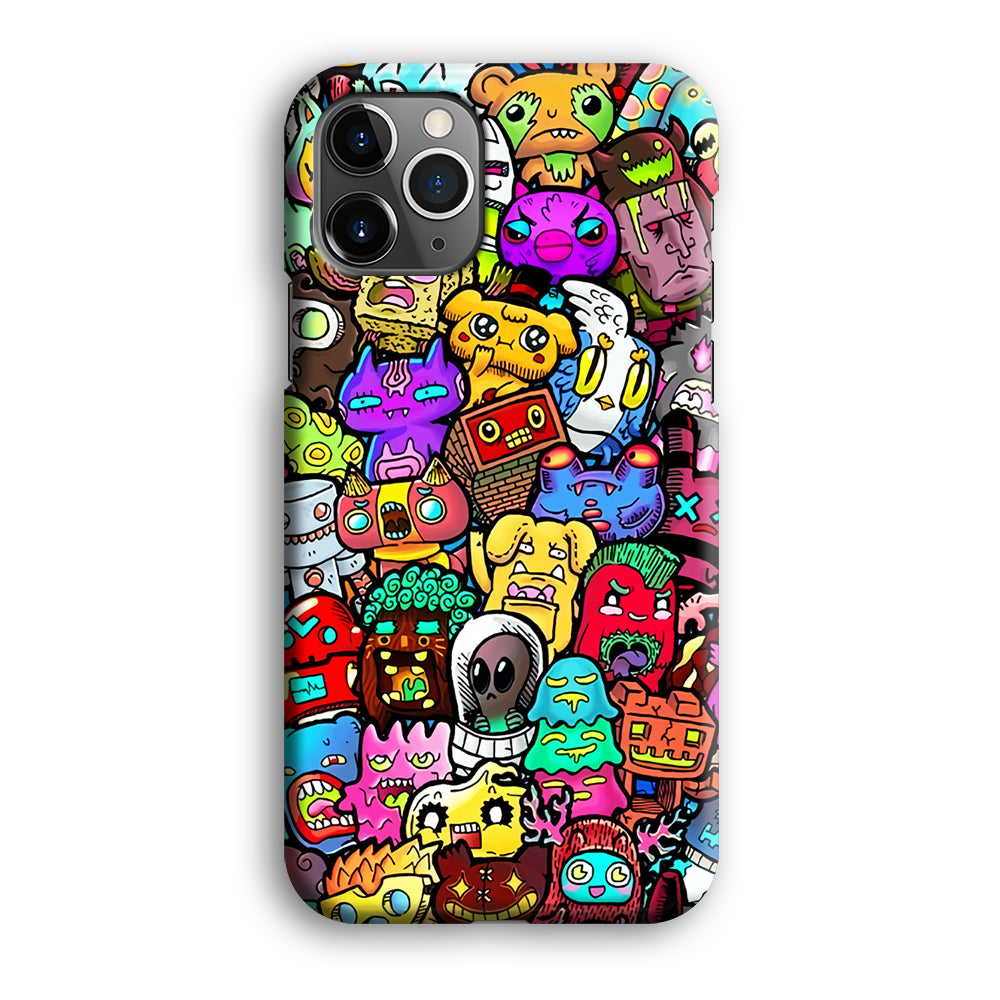 Doodle Cute Character iPhone 12 Pro Max Case-Phone Case-3D Case-Altracase