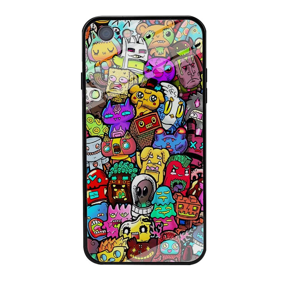 Doodle Cute Character iPhone 6 | 6s Case-Phone Case-Tempered Glass Case-Altracase