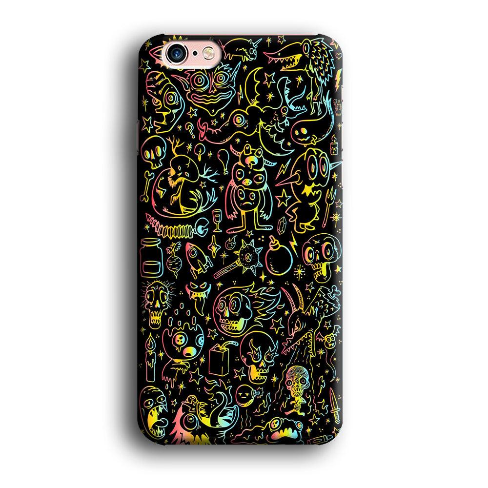 Doodle Monsters Black iPhone 6 | 6s Case-Phone Case-3D Case-Altracase
