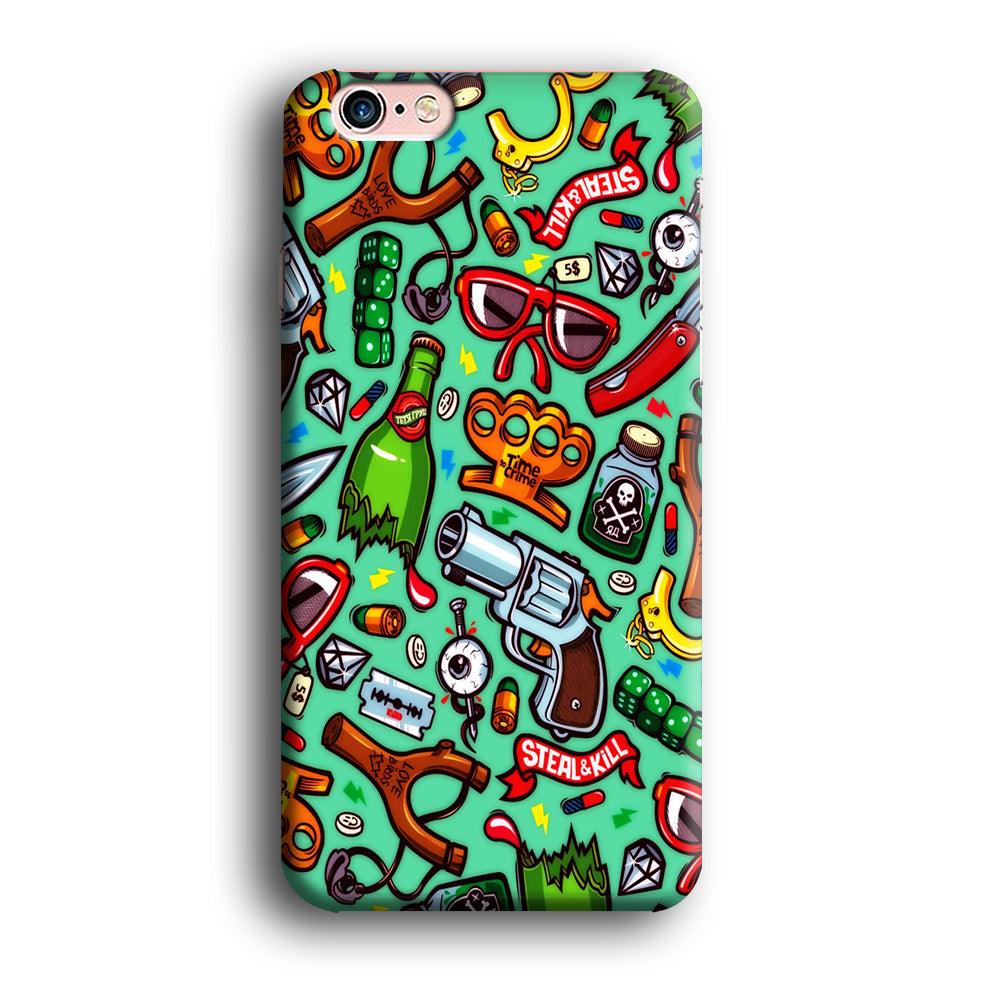 Doodle Sticker Bomb iPhone 6 | 6s Case-Phone Case-3D Case-Altracase