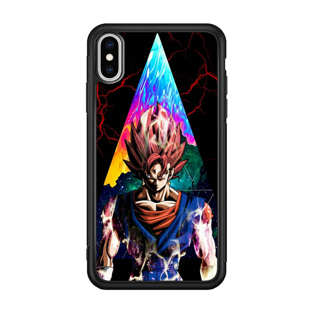 Dragon Ball - Goku 004 iPhone Xs Case-Phone Case-Rubber Black (2D Case)-Altracase