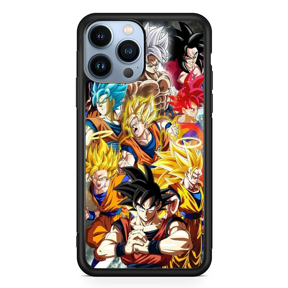 Dragon Ball - Goku 006 iPhone 15 Pro Case-Phone Case-Rubber Black (2D Case)-Altracase