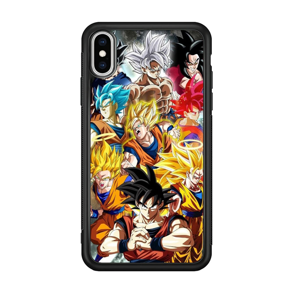 Dragon Ball - Goku 006 iPhone Xs Max Case-Phone Case-Rubber Black (2D Case)-Altracase