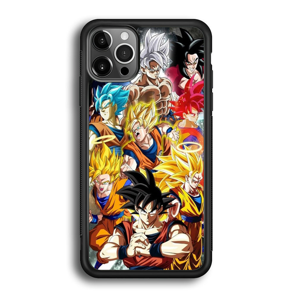 Dragon Ball - Goku 006 iPhone 12 Pro Max Case-Phone Case-Rubber Black (2D Case)-Altracase