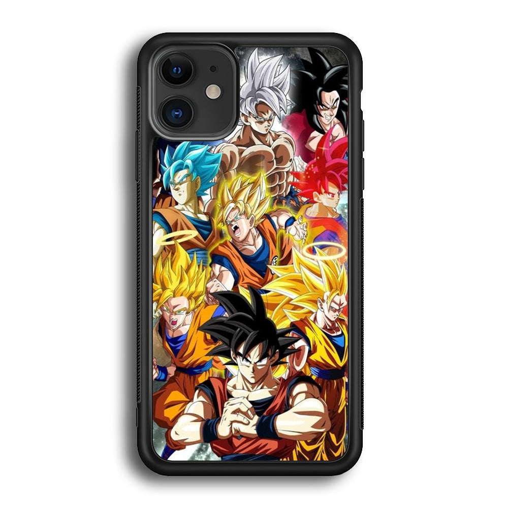Dragon Ball - Goku 006 iPhone 12 Case-Phone Case-Rubber Black (2D Case)-Altracase