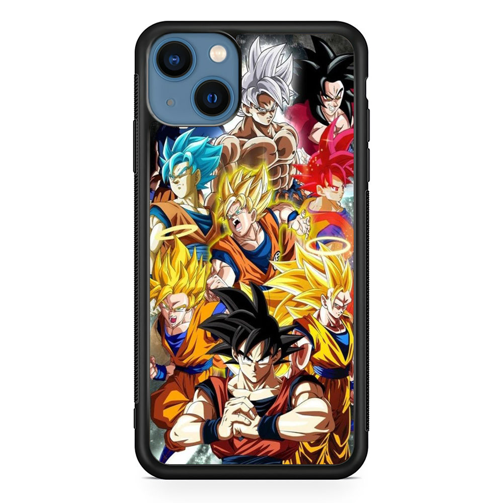 Dragon Ball - Goku 006 iPhone 13 Mini Case-Phone Case-Rubber Black (2D Case)-Altracase