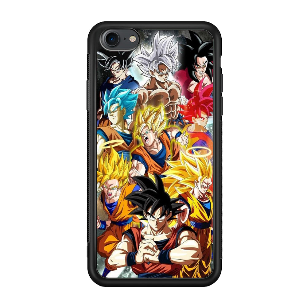 Dragon Ball - Goku 006 iPhone 7 Case-Phone Case-Rubber Black (2D Case)-Altracase