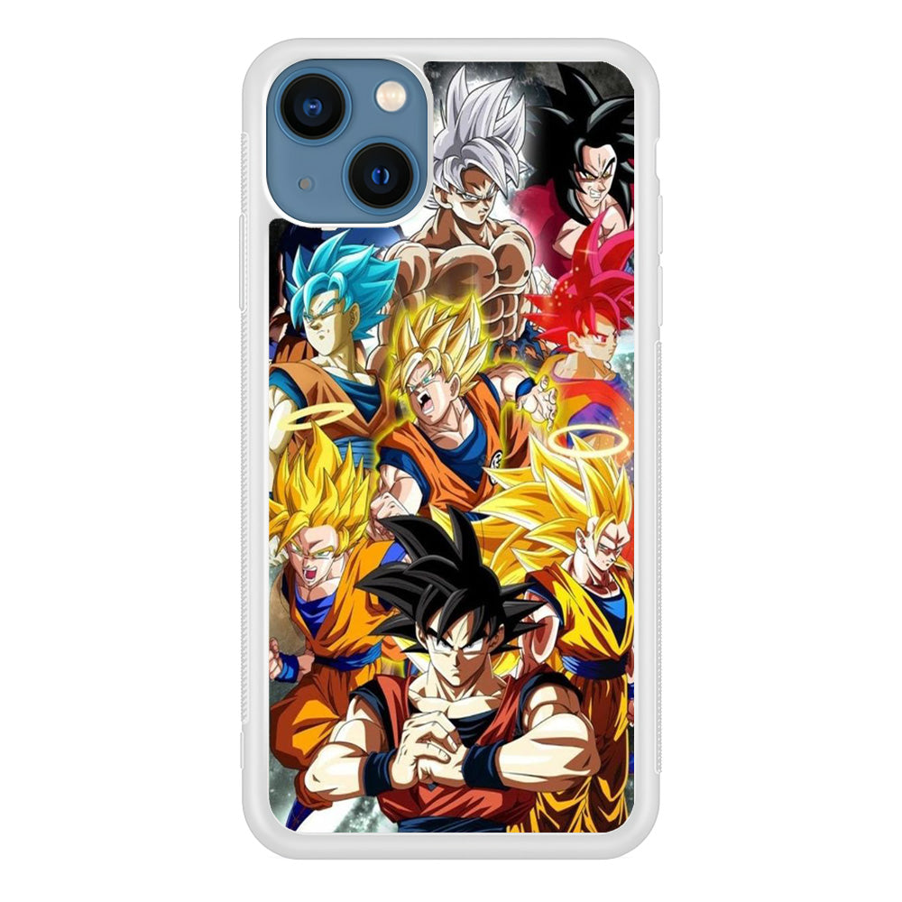 Dragon Ball - Goku 006 iPhone 13 Mini Case-Phone Case-Rubber White (2D Case)-Altracase