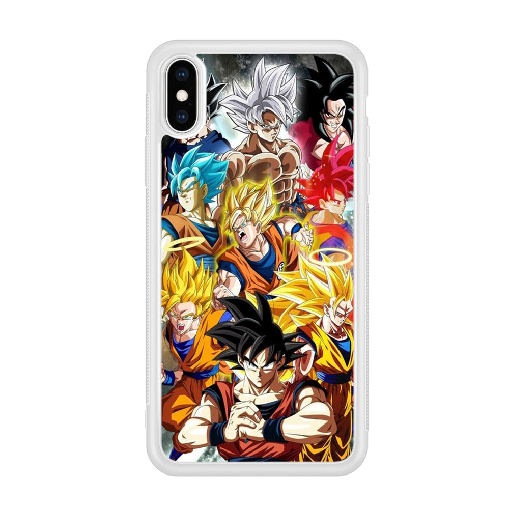 Dragon Ball - Goku 006 iPhone Xs Max Case-Phone Case-Rubber White (2D Case)-Altracase