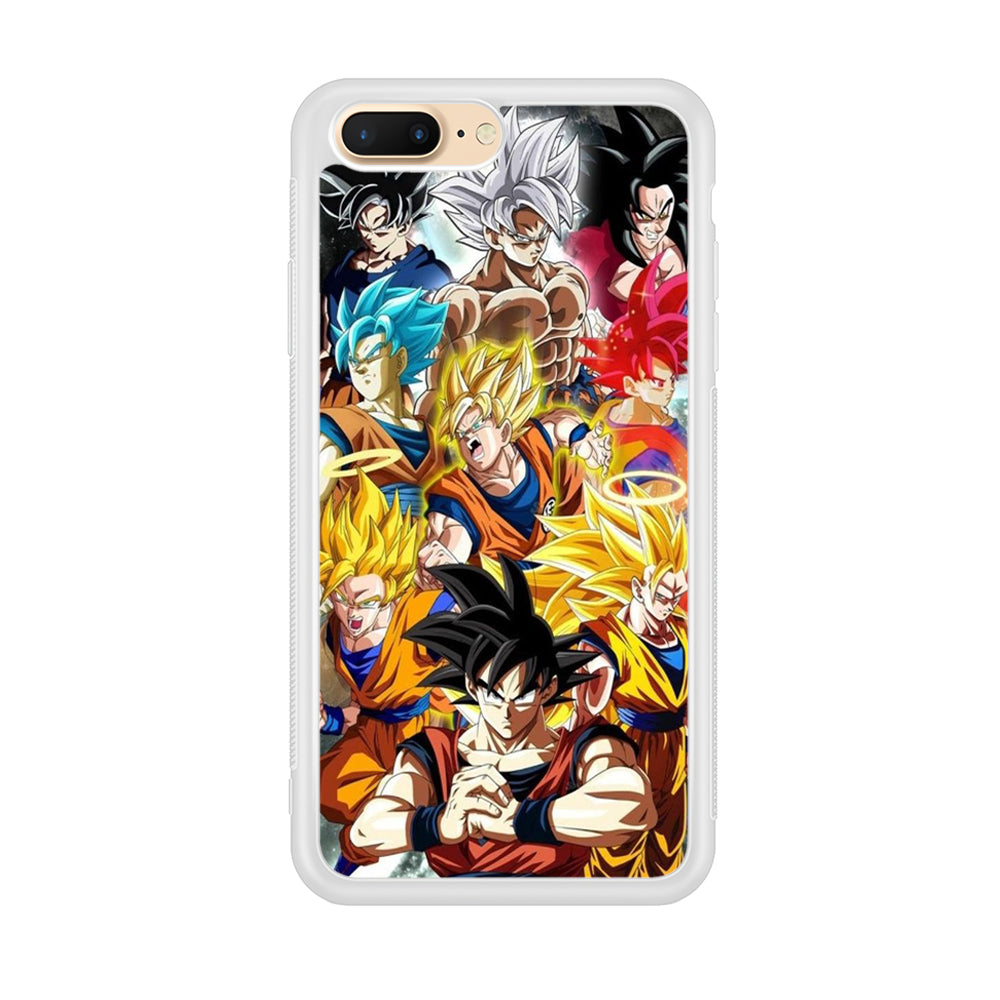 Dragon Ball - Goku 006 iPhone 7 Plus Case-Phone Case-Rubber White (2D Case)-Altracase