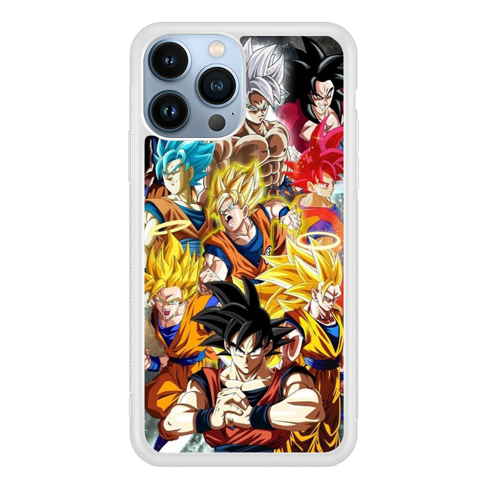 Dragon Ball - Goku 006 iPhone 15 Pro Max Case-Phone Case-Rubber White (2D Case)-Altracase