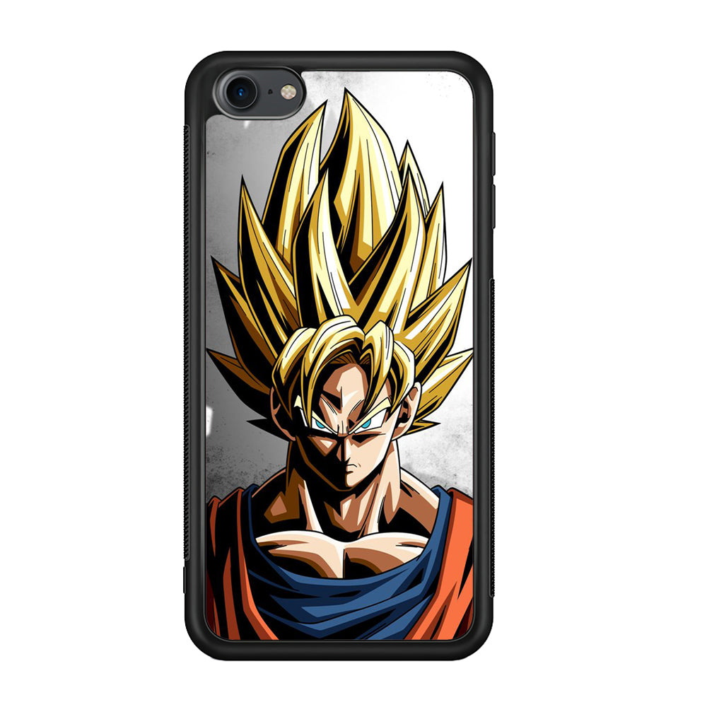 Dragon Ball - Goku 014 iPod Touch 6 Case-Phone Case-Rubber White (2D Case)-Altracase