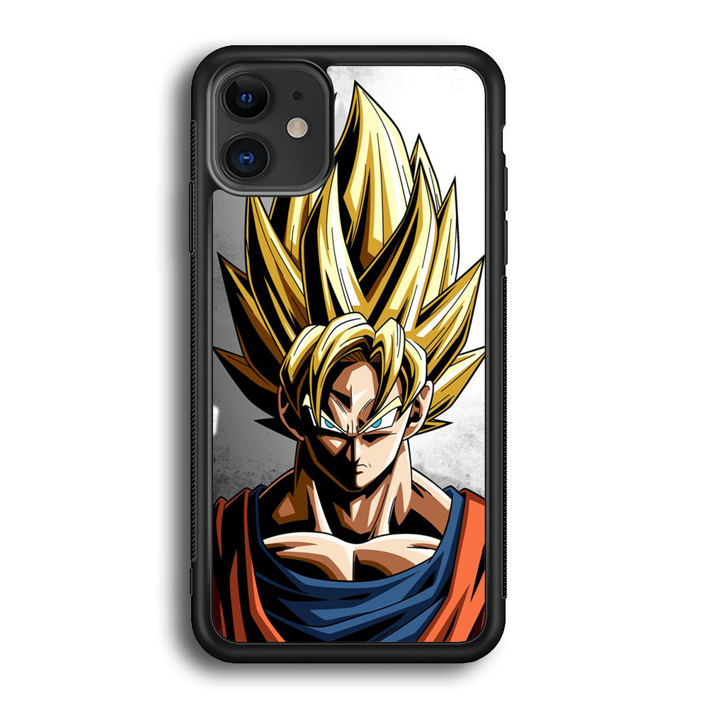 Dragon Ball - Goku 014 iPhone 12 Case-Phone Case-Rubber Black (2D Case)-Altracase