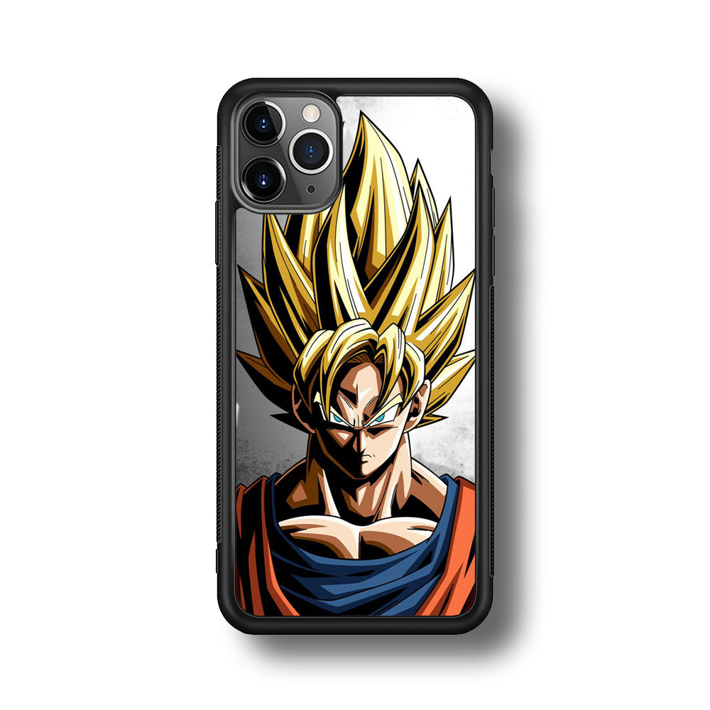 Dragon Ball - Goku 006 iPhone 11 Pro Case-Phone Case-Rubber Black (2D Case)-Altracase