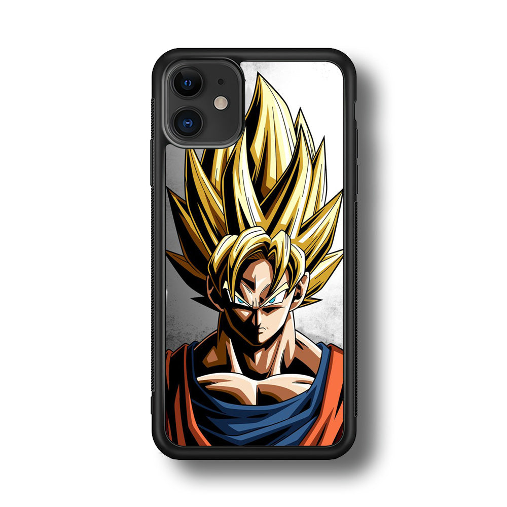 Dragon Ball - Goku 014 iPhone 11 Case-Phone Case-Rubber Black (2D Case)-Altracase
