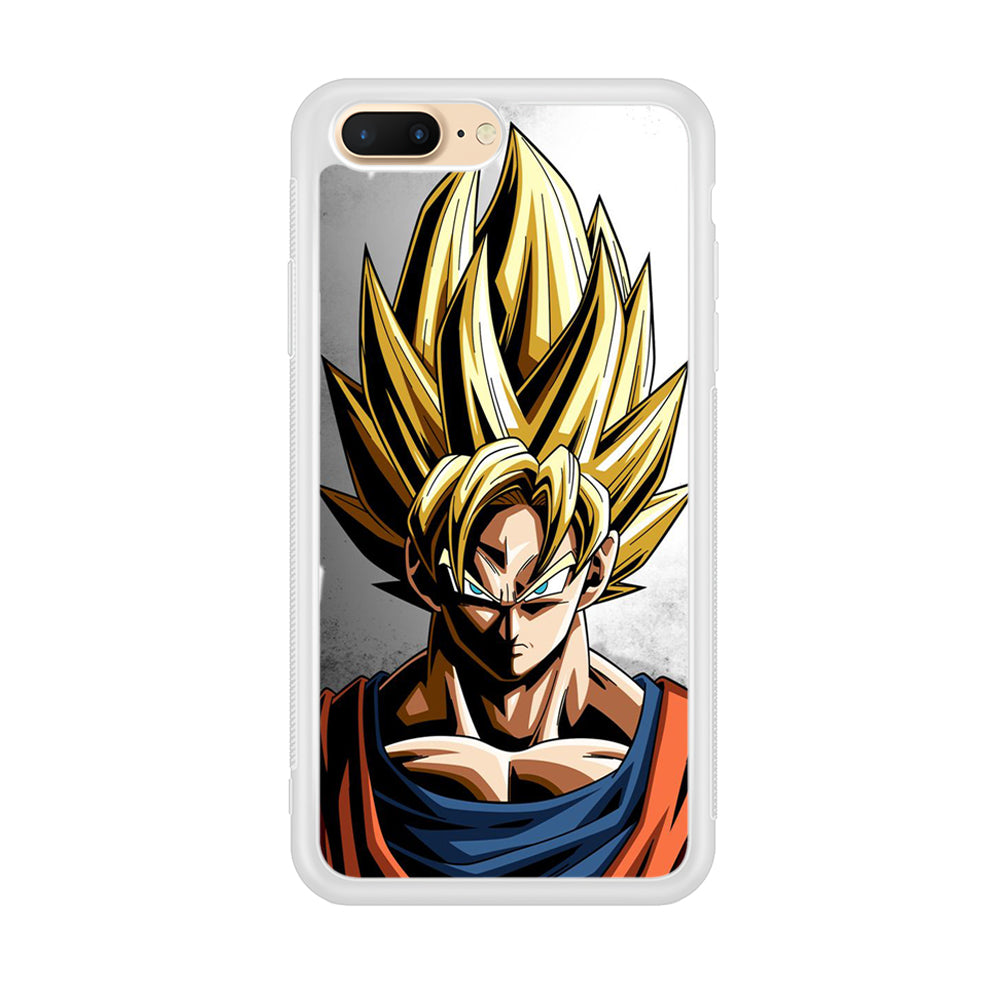 Dragon Ball - Goku 014 iPhone 8 Plus Case-Phone Case-Rubber White (2D Case)-Altracase