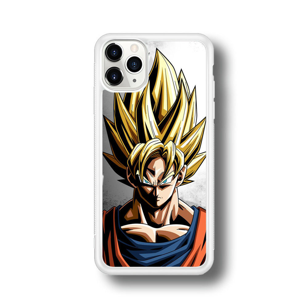Dragon Ball - Goku 006 iPhone 11 Pro Case-Phone Case-Rubber White (2D Case)-Altracase