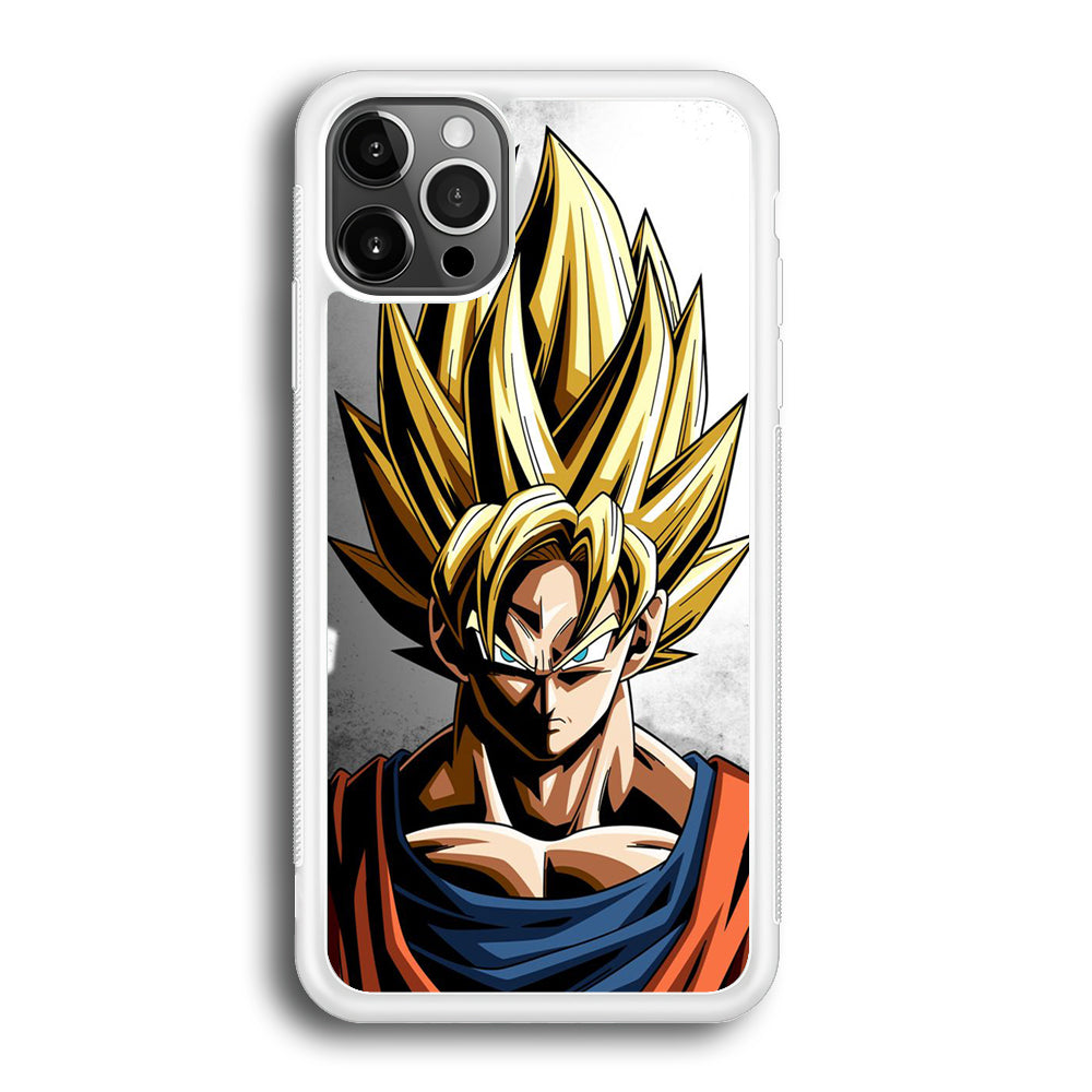Dragon Ball - Goku 014 iPhone 12 Pro Max Case-Phone Case-Rubber White (2D Case)-Altracase