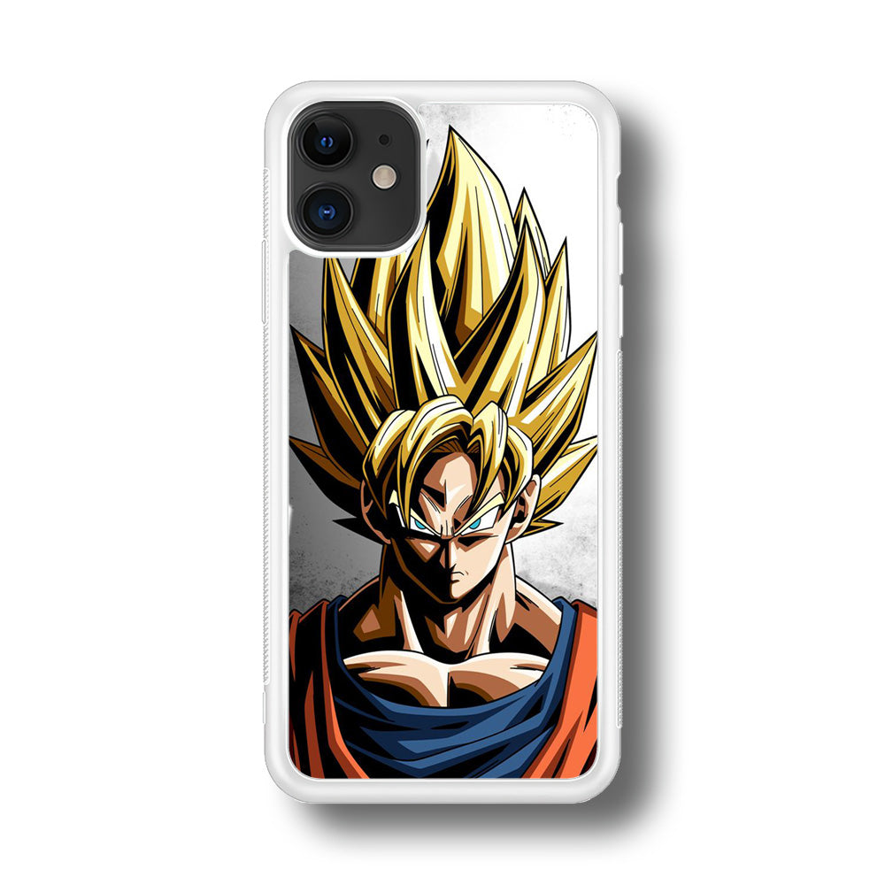 Dragon Ball - Goku 014 iPhone 11 Case-Phone Case-Rubber White (2D Case)-Altracase