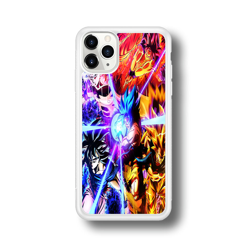 Dragon Ball Super Saiyan Kamehameha iPhone 11 Pro Case-Phone Case-Rubber White (2D Case)-Altracase