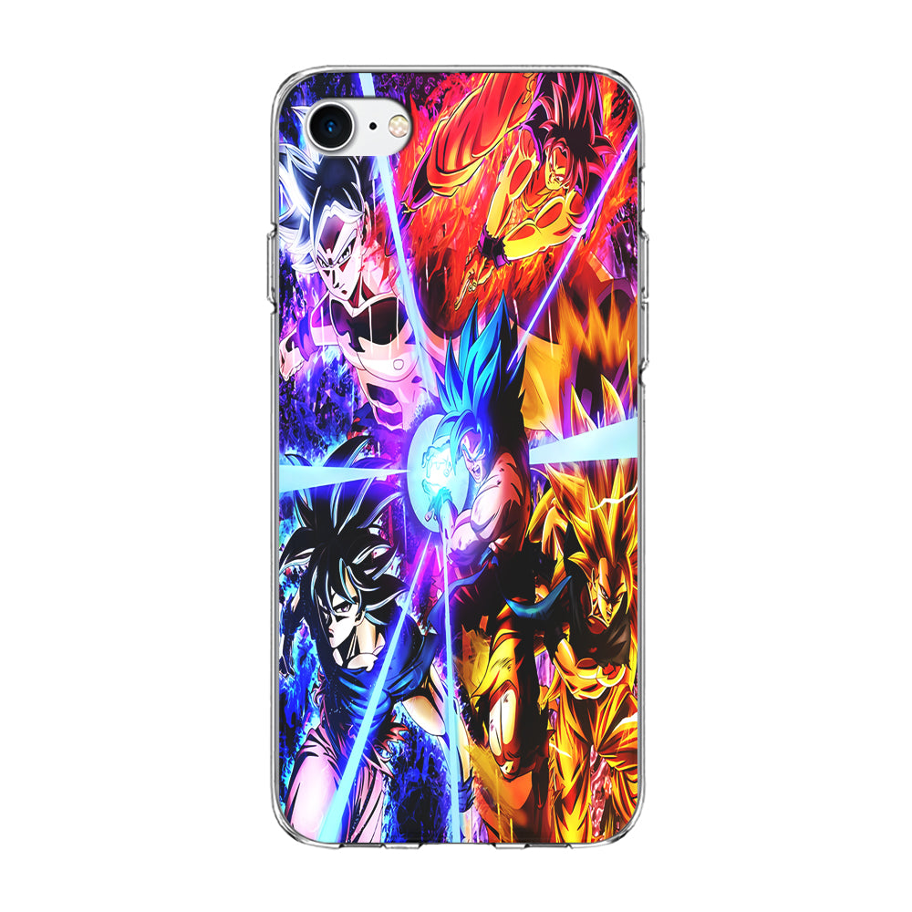 Dragon Ball Super Saiyan Kamehameha iPhone 7 Case-Phone Case-Clear Soft Case-Altracase