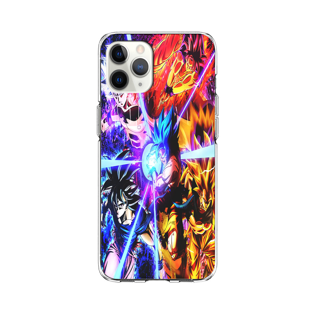 Dragon Ball Super Saiyan Kamehameha iPhone 11 Pro Case-Phone Case-Clear Soft Case-Altracase