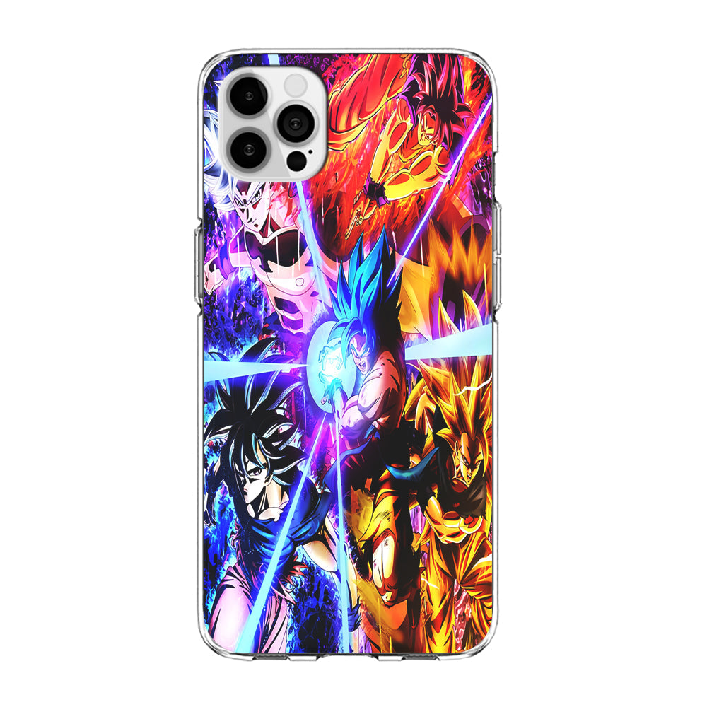 Dragon Ball Super Saiyan Kamehameha iPhone 13 Pro Max Case-Phone Case-Clear Soft Case-Altracase