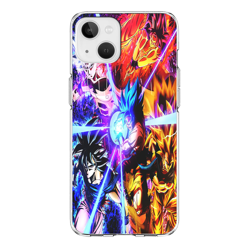 Dragon Ball Super Saiyan Kamehameha iPhone 13 Case-Phone Case-Clear Soft Case-Altracase