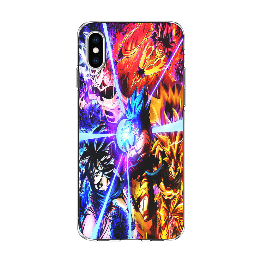 Dragon Ball Super Saiyan Kamehameha iPhone Xs Case-Phone Case-Clear Soft Case-Altracase