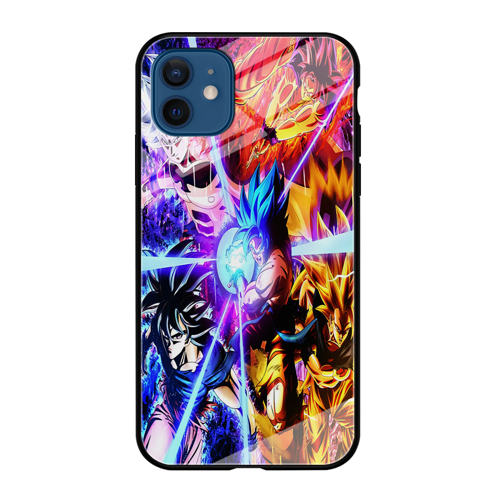 Dragon Ball Super Saiyan Kamehameha iPhone 12 Case-Phone Case-Tempered Glass Case-Altracase