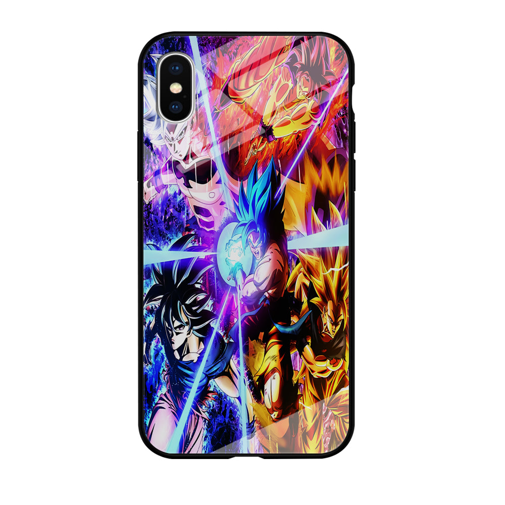 Dragon Ball Super Saiyan Kamehameha iPhone Xs Case-Phone Case-Tempered Glass Case-Altracase
