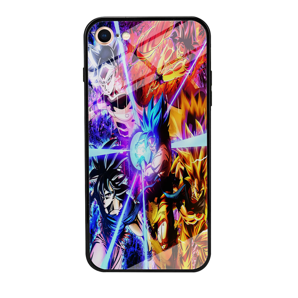 Dragon Ball Super Saiyan Kamehameha iPhone 7 Case-Phone Case-Tempered Glass Case-Altracase