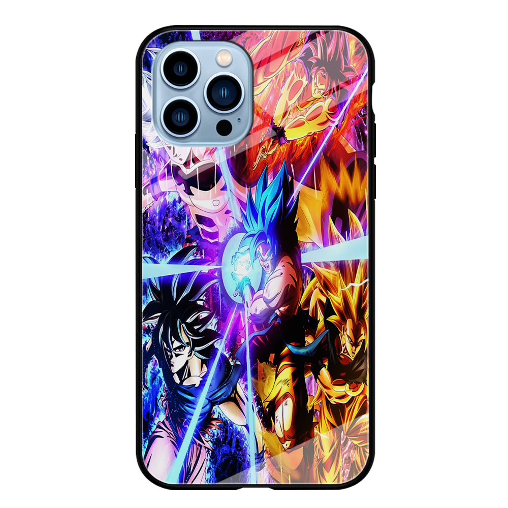 Dragon Ball Super Saiyan Kamehameha iPhone 13 Pro Case-Phone Case-Tempered Glass Case-Altracase