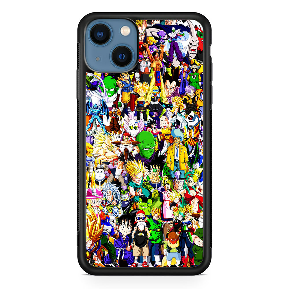 Dragon Ball Z All Characters iPhone 13 Case-Phone Case-Rubber Black (2D Case)-Altracase