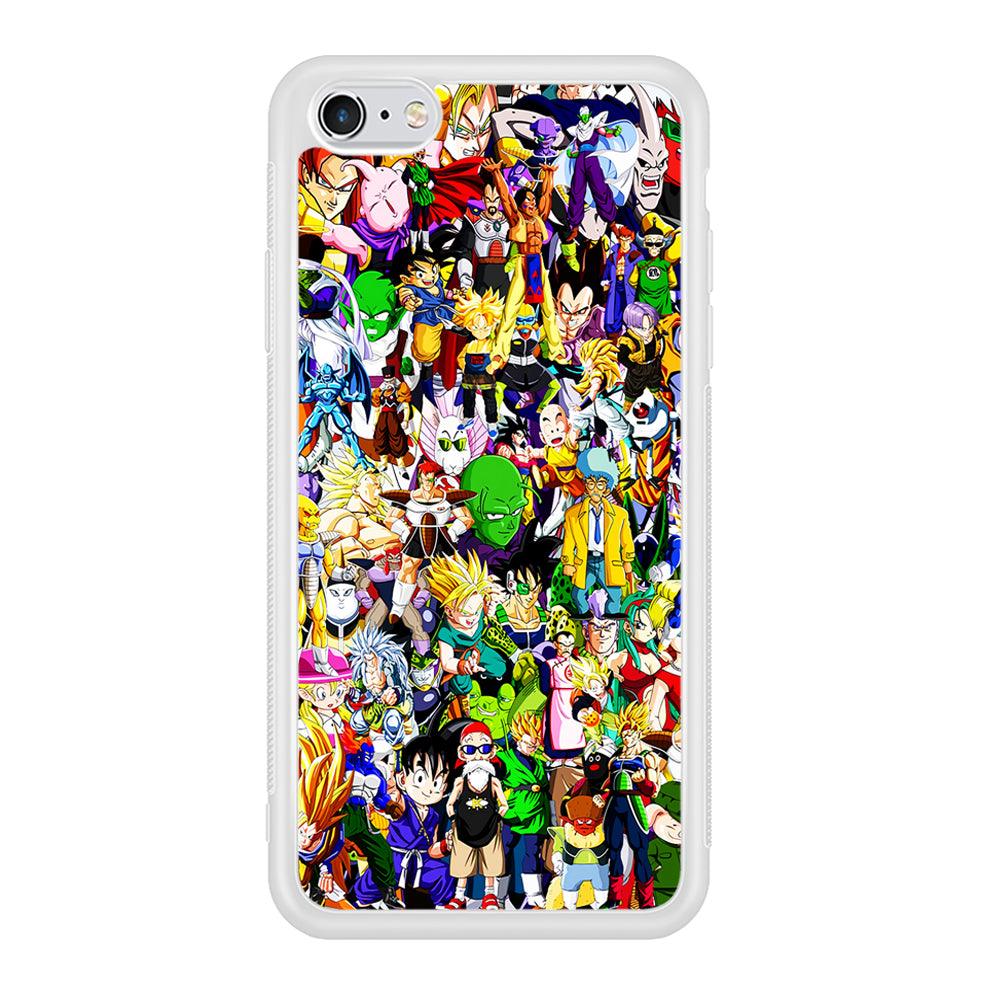 Dragon Ball Z All Characters iPhone 6 | 6s Case-Phone Case-Rubber White (2D Case)-Altracase
