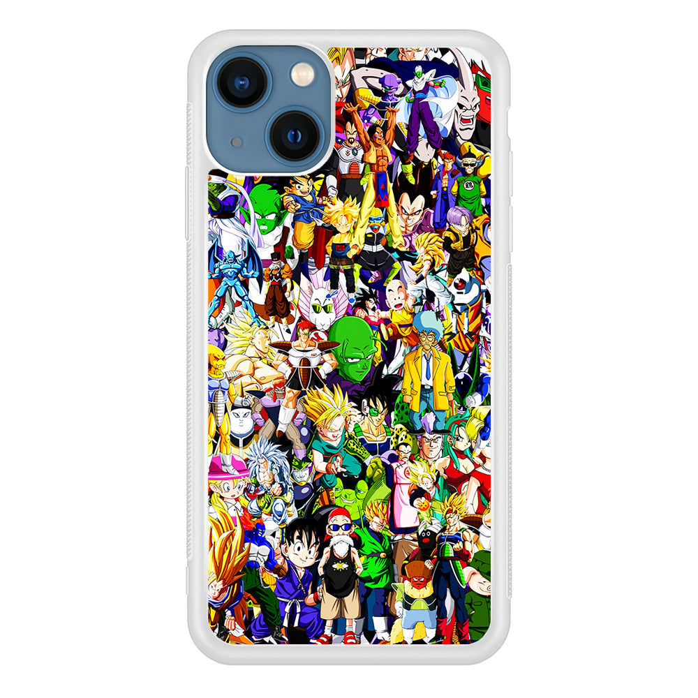 Dragon Ball Z All Characters iPhone 13 Case-Phone Case-Rubber White (2D Case)-Altracase
