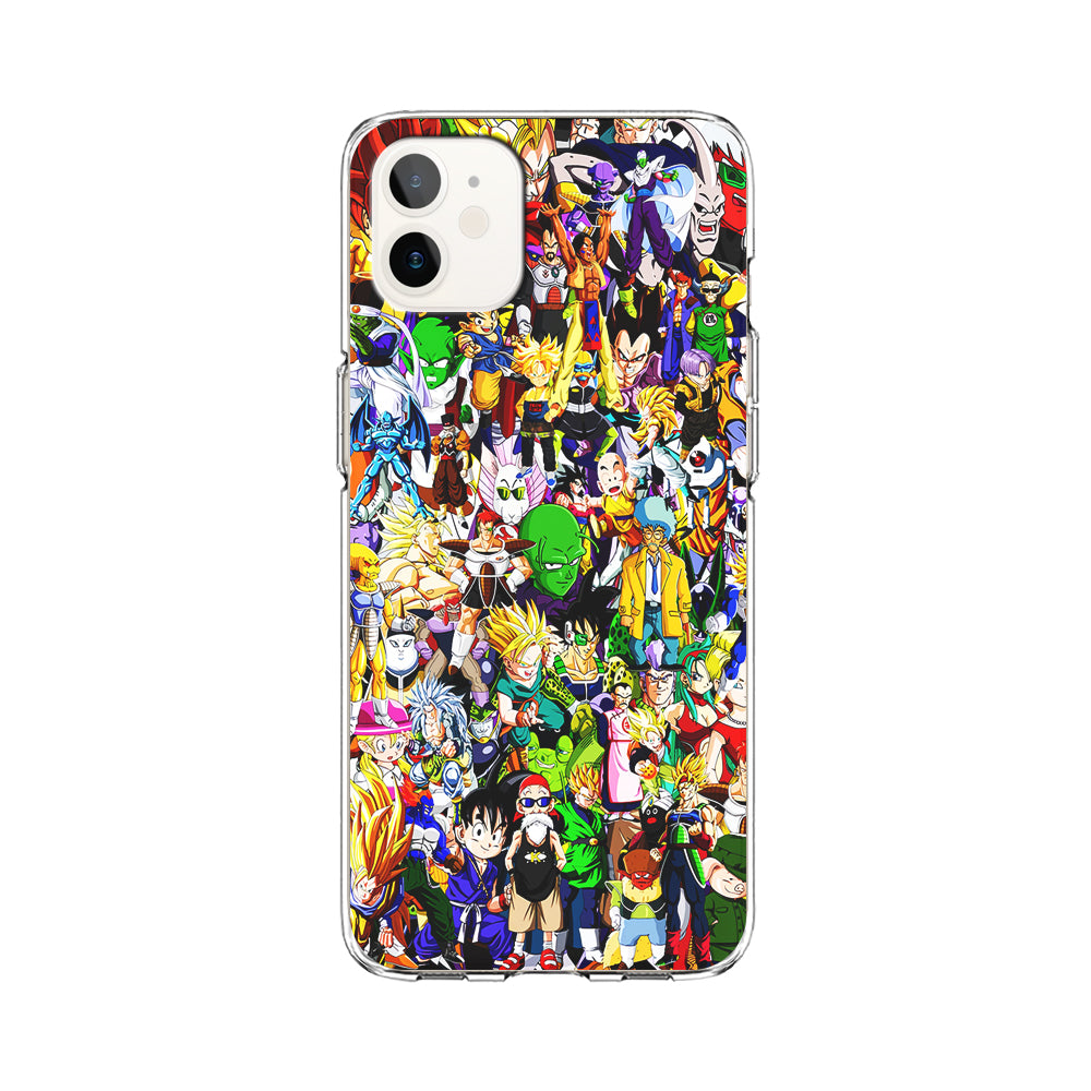 Dragon Ball Z All Characters iPhone 12 Case-Phone Case-Clear Soft Case-Altracase