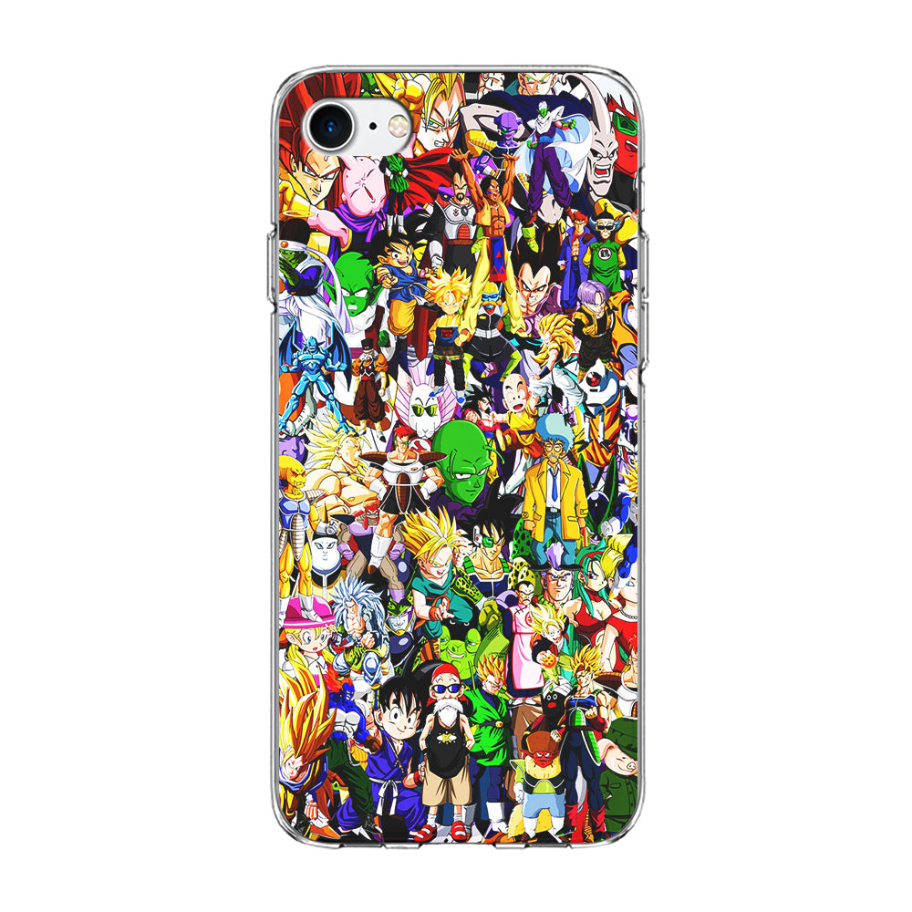 Dragon Ball Z All Characters iPhone 7 Case-Phone Case-Clear Soft Case-Altracase