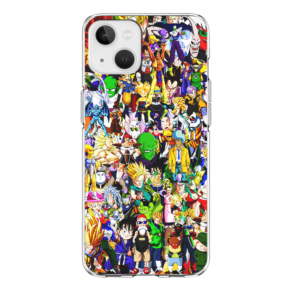 Dragon Ball Z All Characters iPhone 13 Mini Case-Phone Case-Clear Soft Case-Altracase