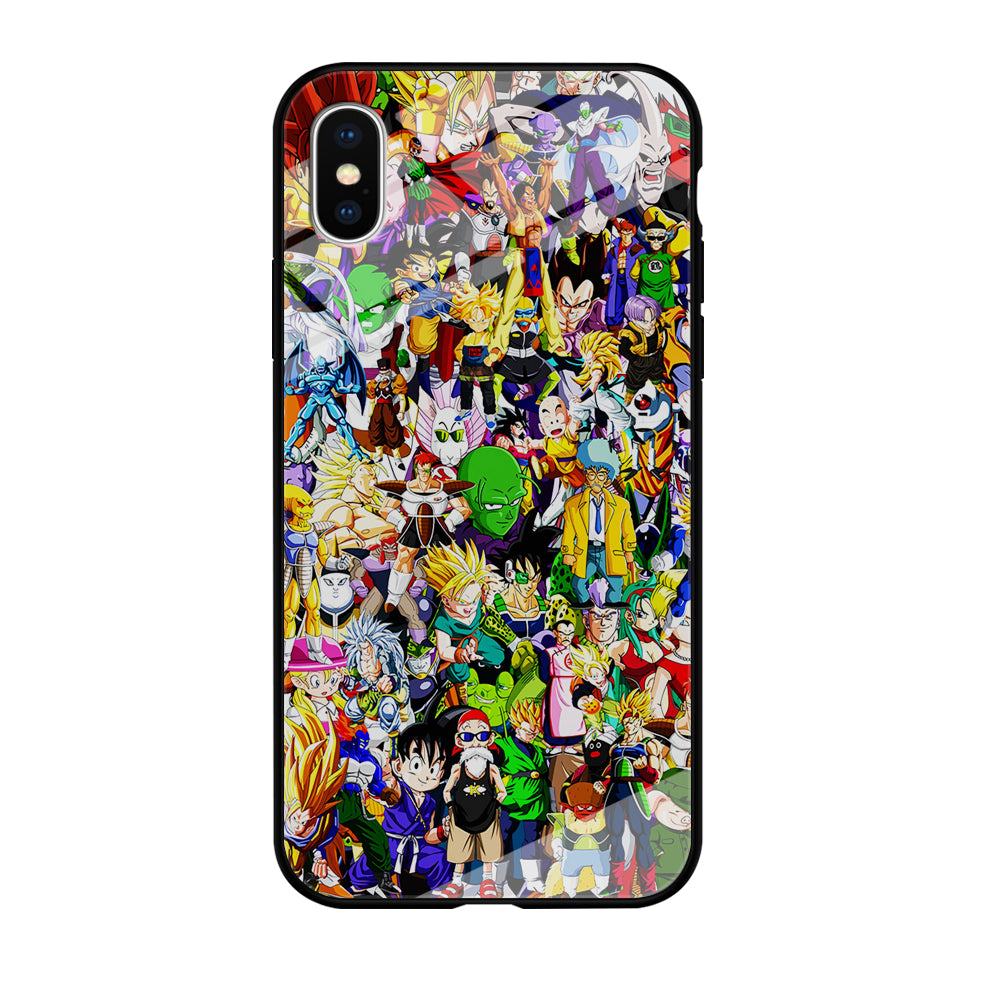 Dragon Ball Z All Characters iPhone Xs Case-Phone Case-Tempered Glass Case-Altracase